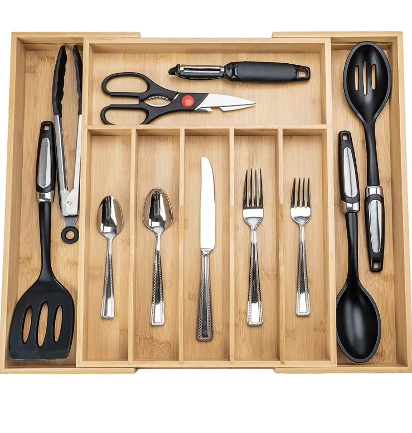 Bamboo Utensil Organizer